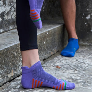 Anklesockspurpleandblue-1 - Uniq Socks