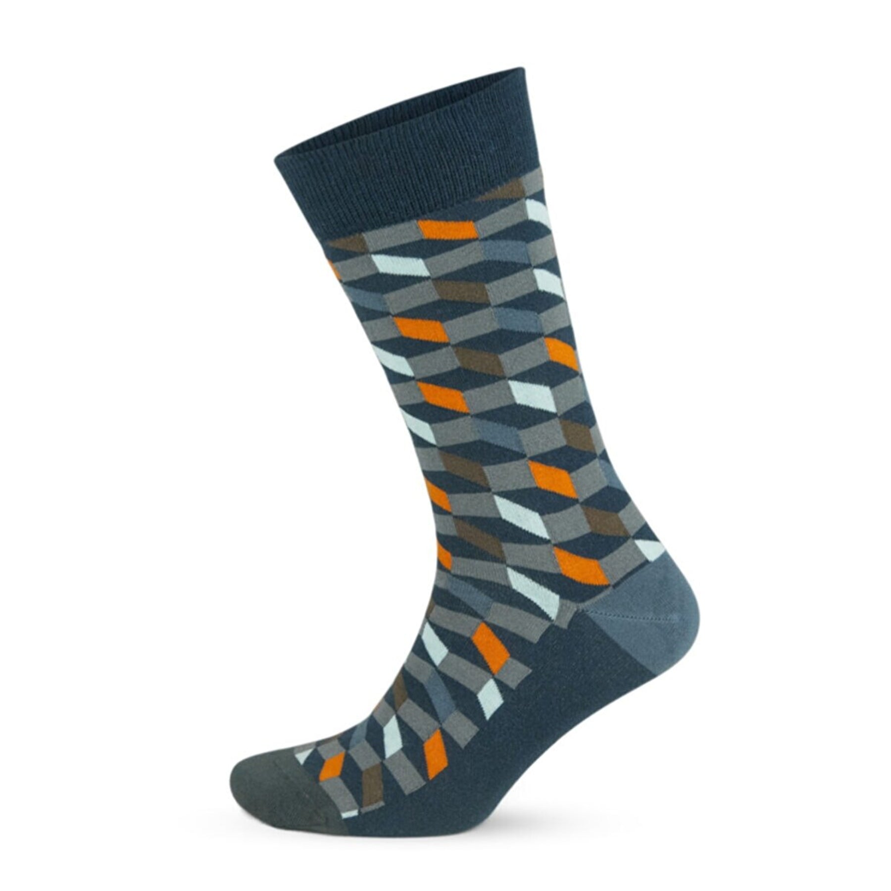 image of grey confetti patterned socks