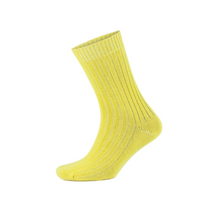 Yellow bio-cotton socks