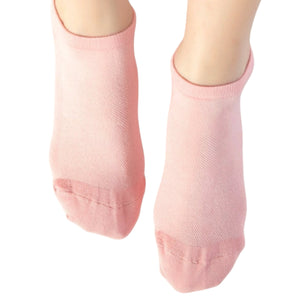 person wearing pink, bamboo sneaker socks