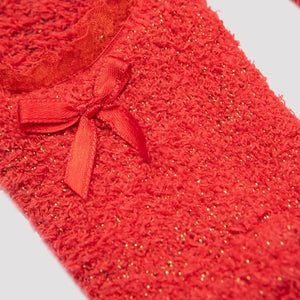 detailed image of red house socks