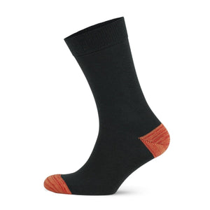 Image of black and orange crew sock