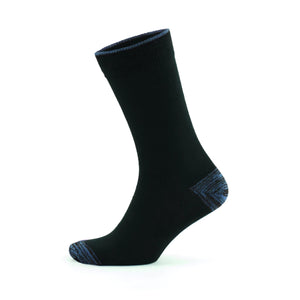 Image of black and navy crew sock