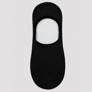 Plain black no-show sock