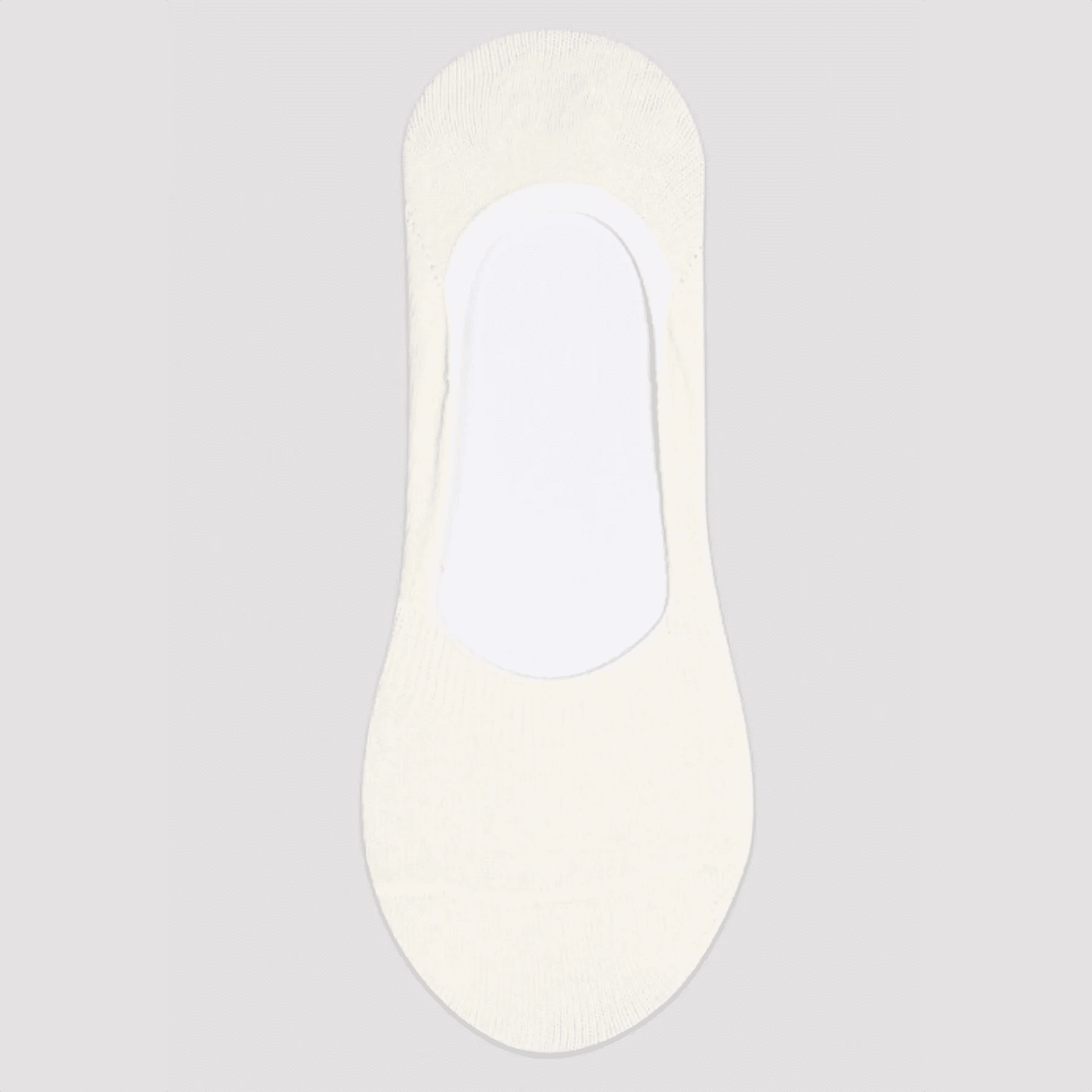 Cream no-show socks
