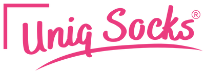 Pink Uniq Socks Logo