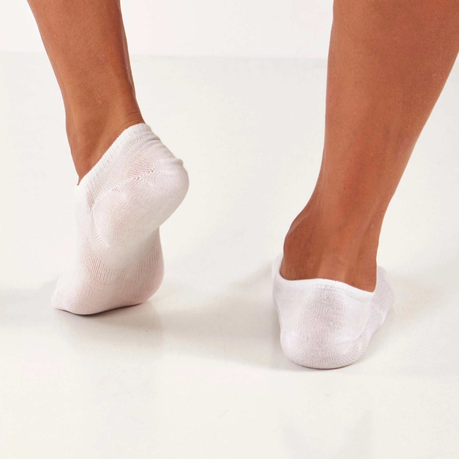 Pure White Bamboo No-Show Socks