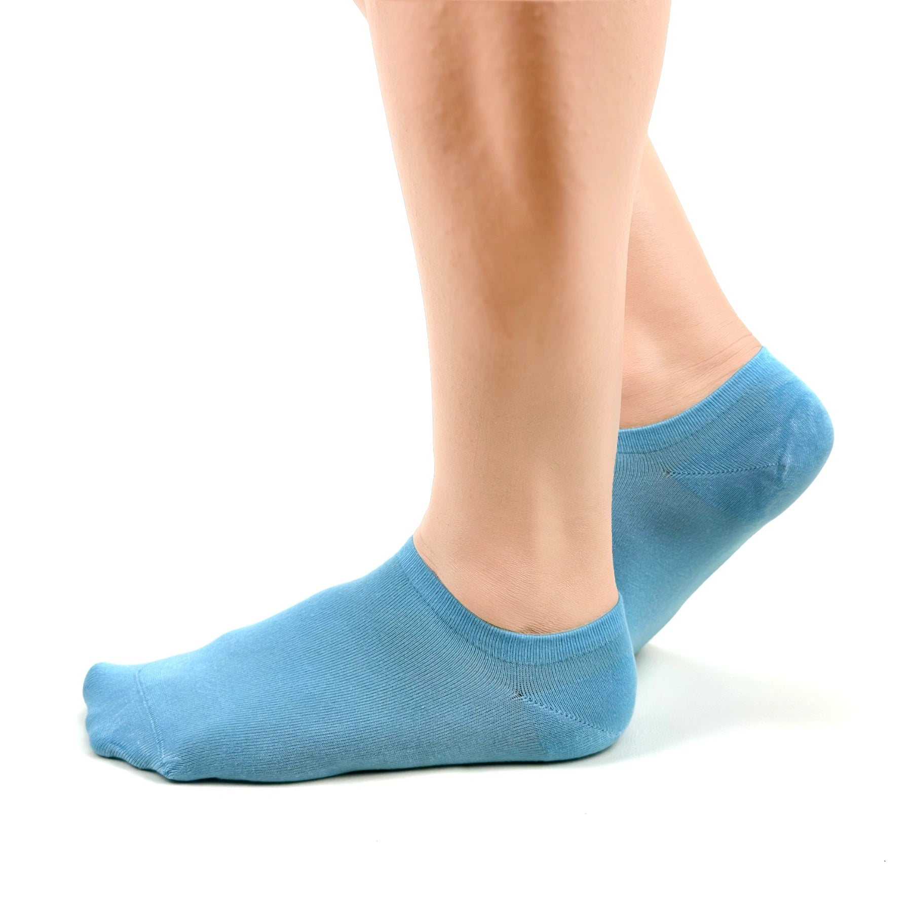 Aqua seamless sneaker socks