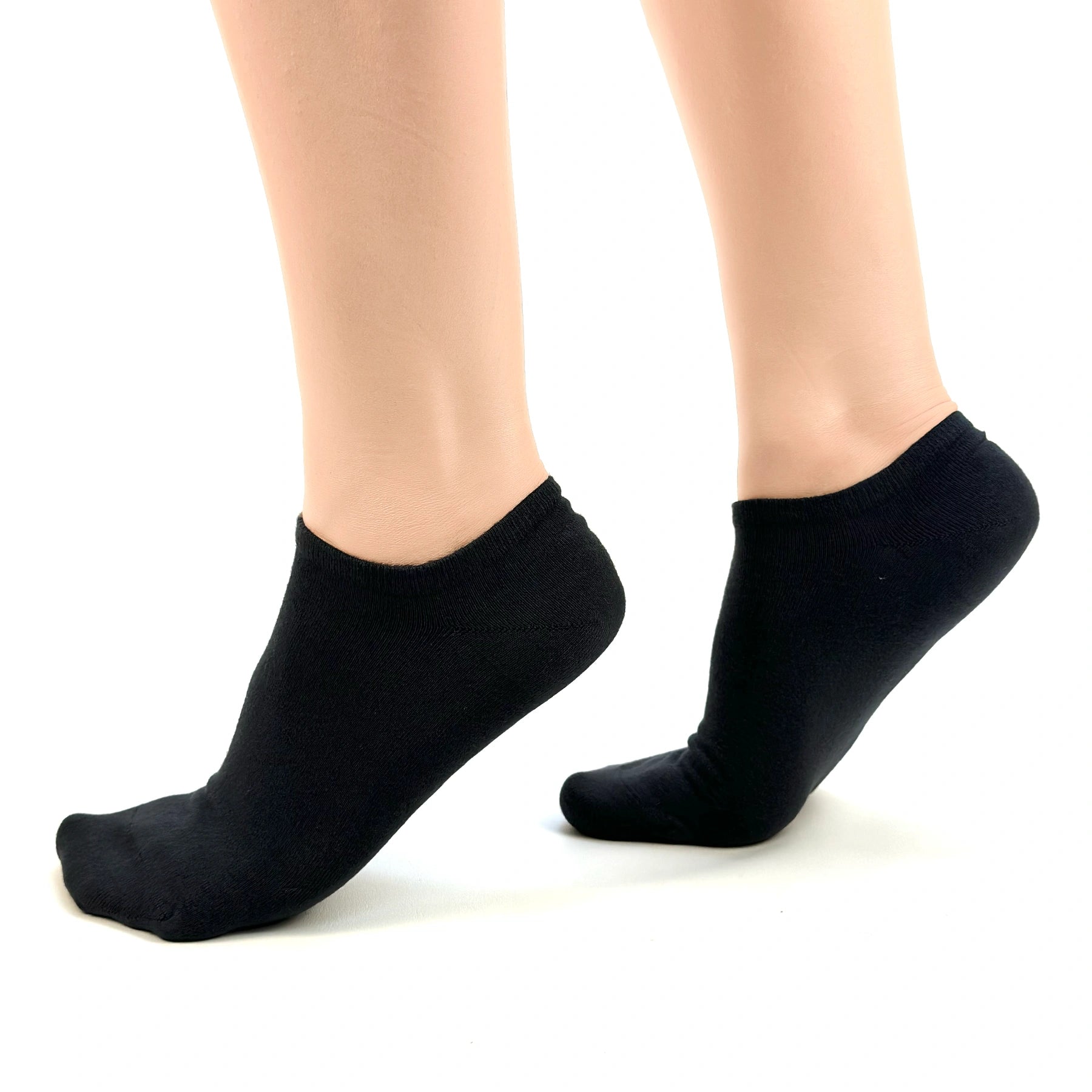 Charcoal seamless sneaker socks