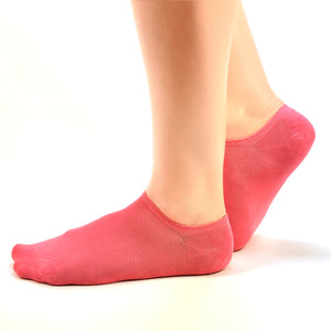 Coral seamless sneaker socks