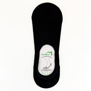 Black bamboo no-show socks