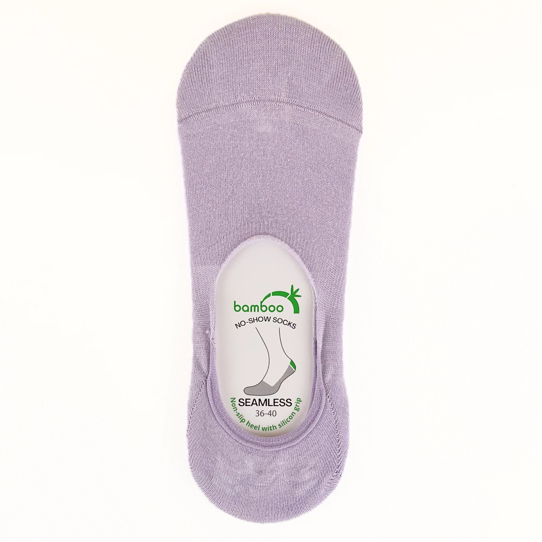 Lavender bamboo no-show socks