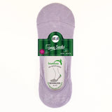 Lavender bamboo no-show socks