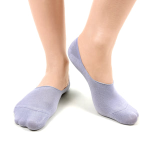 Lavender bamboo no-show socks 