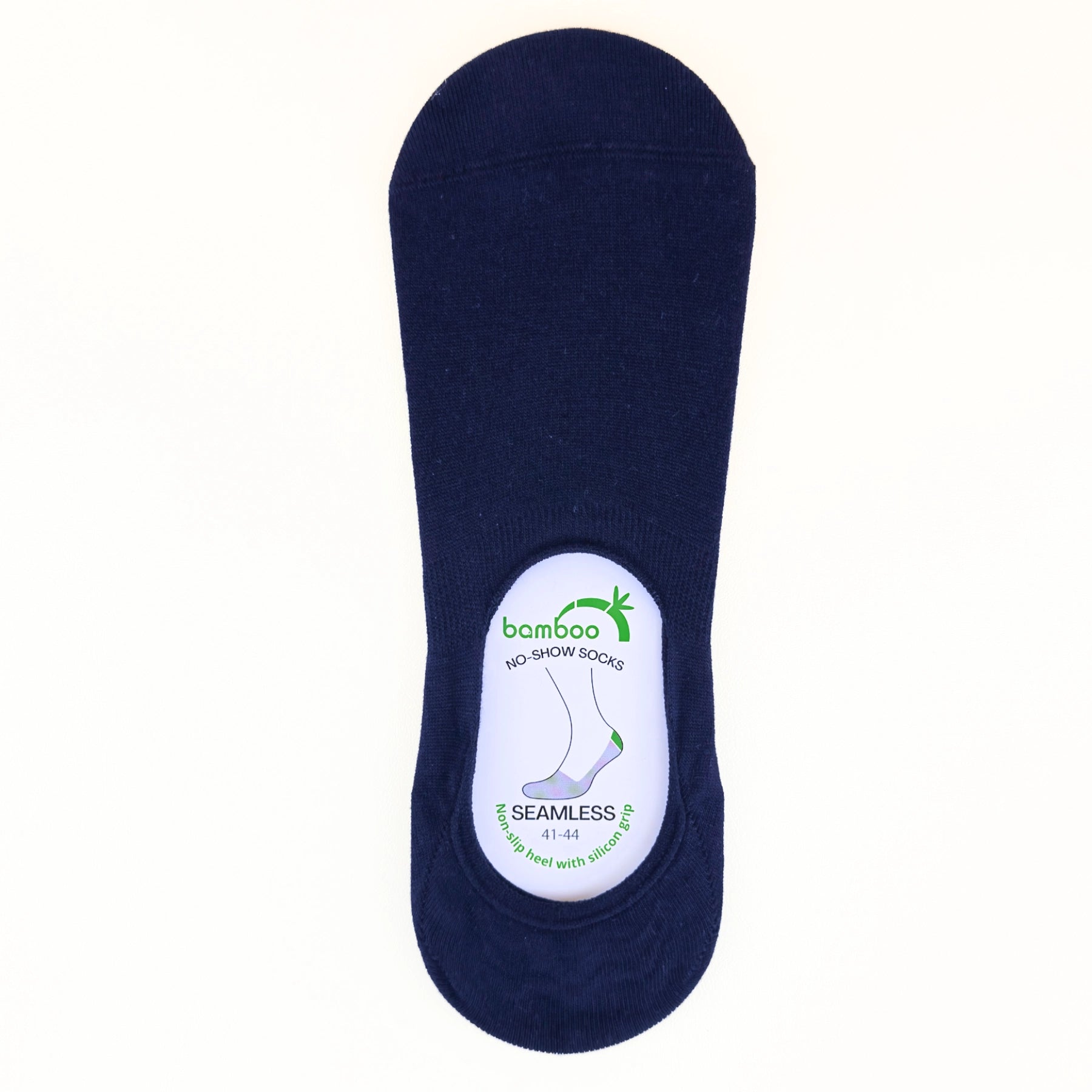 Navy bamboo no-show socks