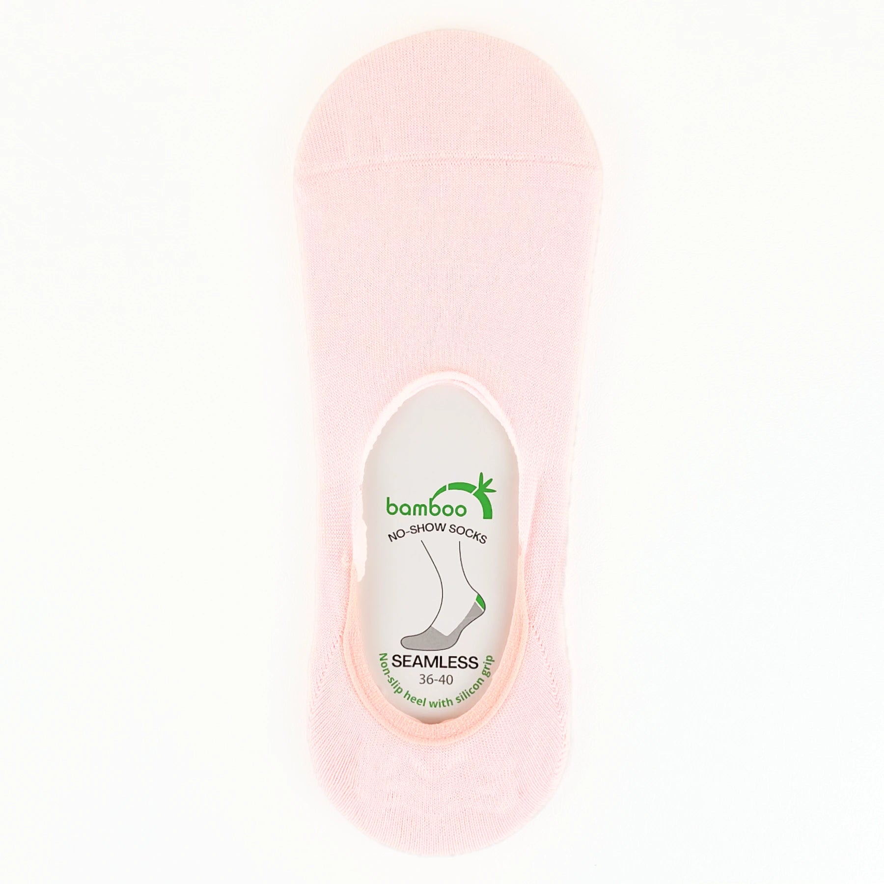 Pink bamboo no-show socks