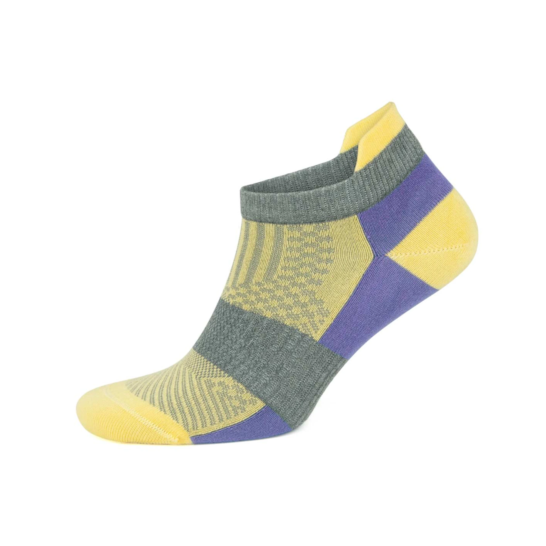 Bamboo lilac athletic arch support sock