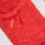 detailed image of red house socks