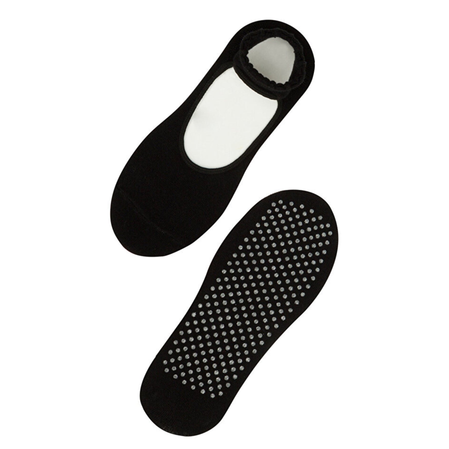 image of black yoga socks