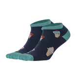 photo of navy and green icecream-themed ankle socks