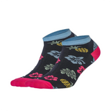 photo of dark blue pinapple-themed ankle socks