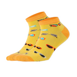 photo of yellow sunglasses-themed ankle socks