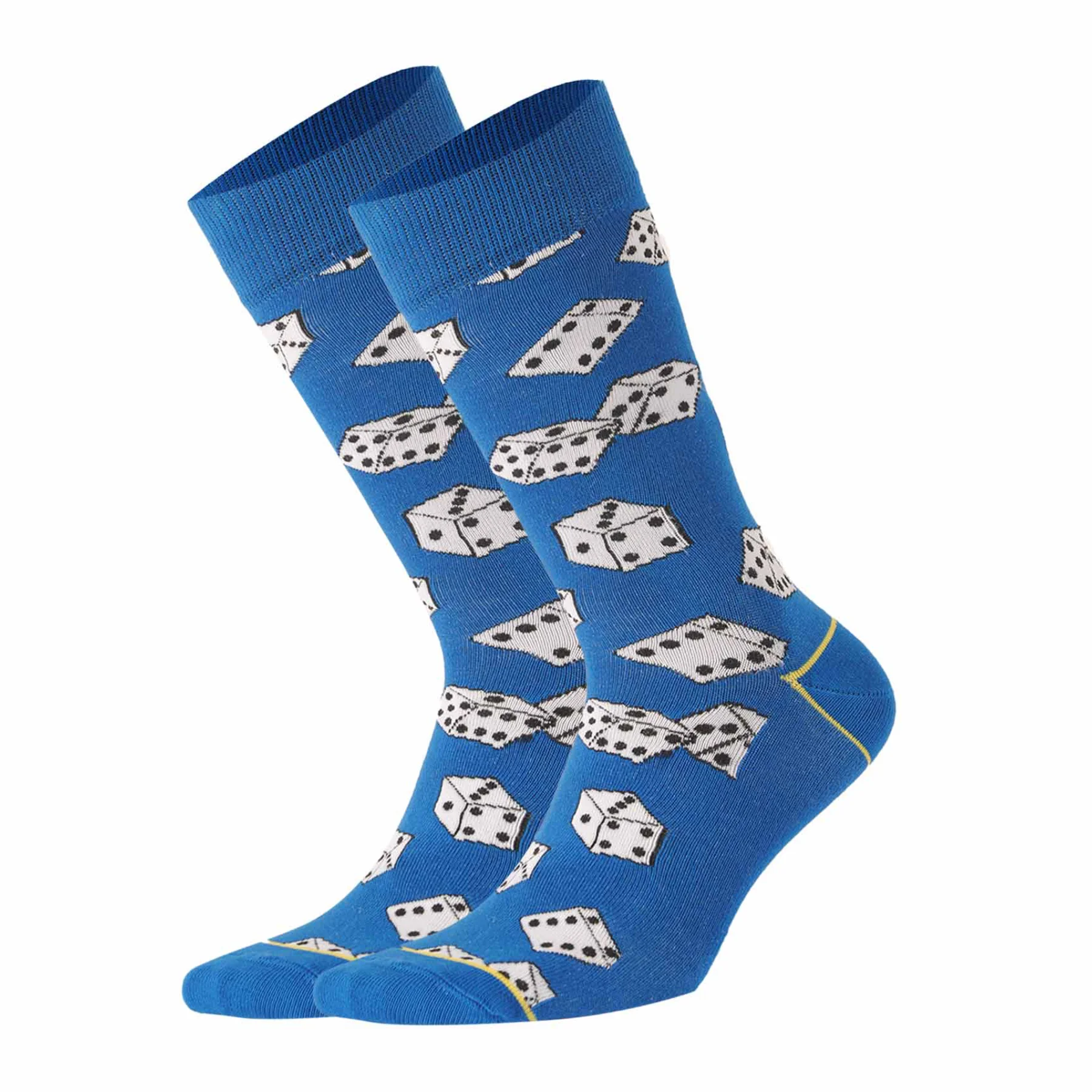 photo of light blue crew socks white dice images