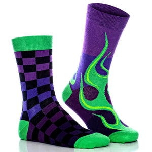 image of fire themed socks