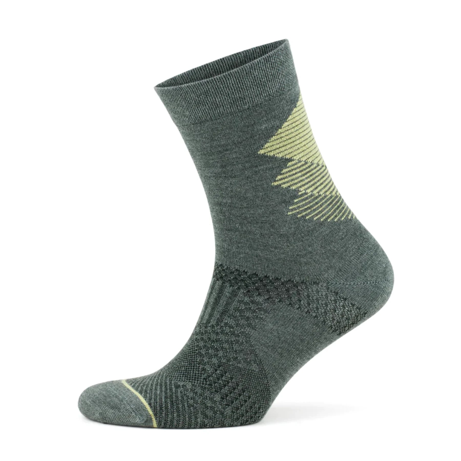 Close up picture of dark grey bamboo mens socks