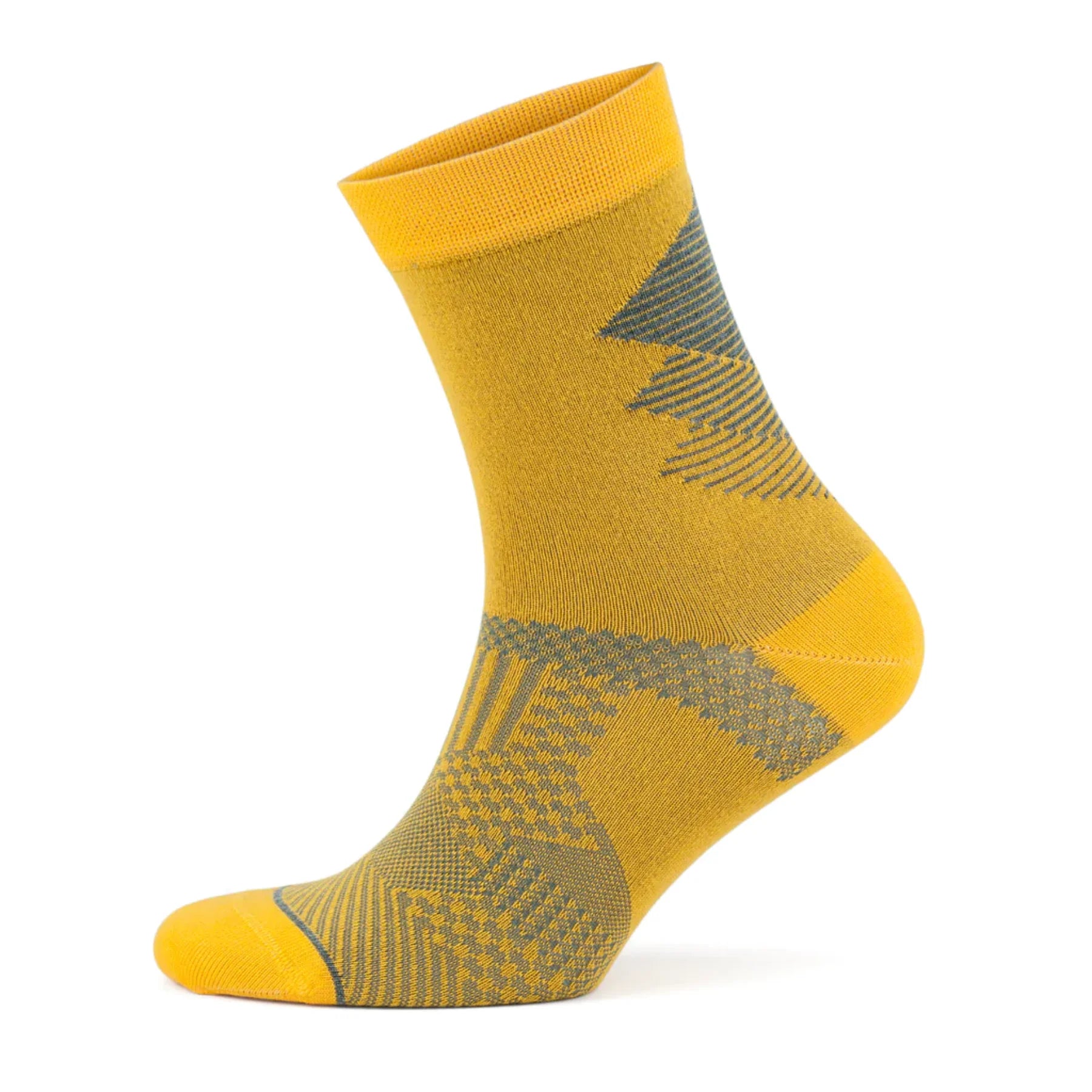 Close up picture of mandarin bamboo mens socks