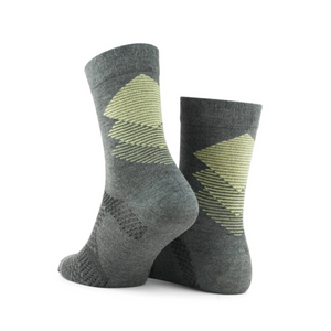 Pari of dark grey colourful socks